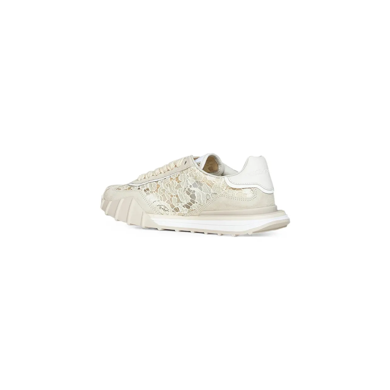 Dolce & Gabbana Lace-panelled Suede “Neutrals” (CK2487 A3S64 8Z180) (2)