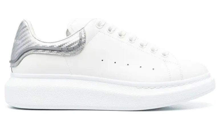 Alexander McQueen Oversized White Silver Metallic (735770WICYU9071)