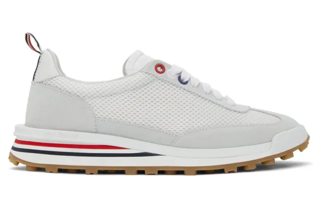 Thom Browne White Tech Runner Sneakers (FFD054A-06552)