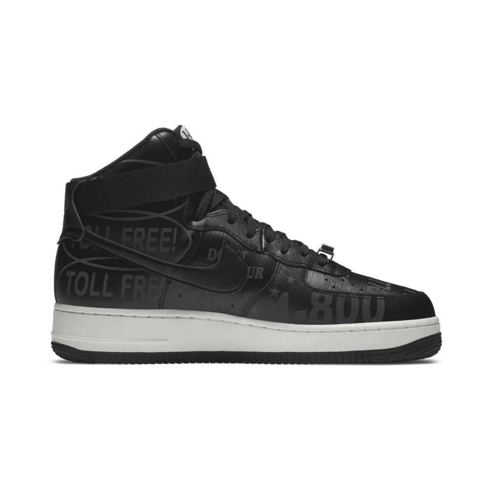 Nike Air Force 1 High Toll Free Black/Black-Sail-Vast Grey (CU1414-001)