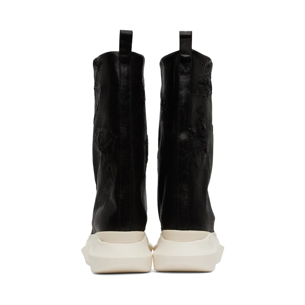 Rick owens Black Strobe Fogachine Boots 911 BLACK/MILK/MILK (DU02B4814 BFLS) (2)