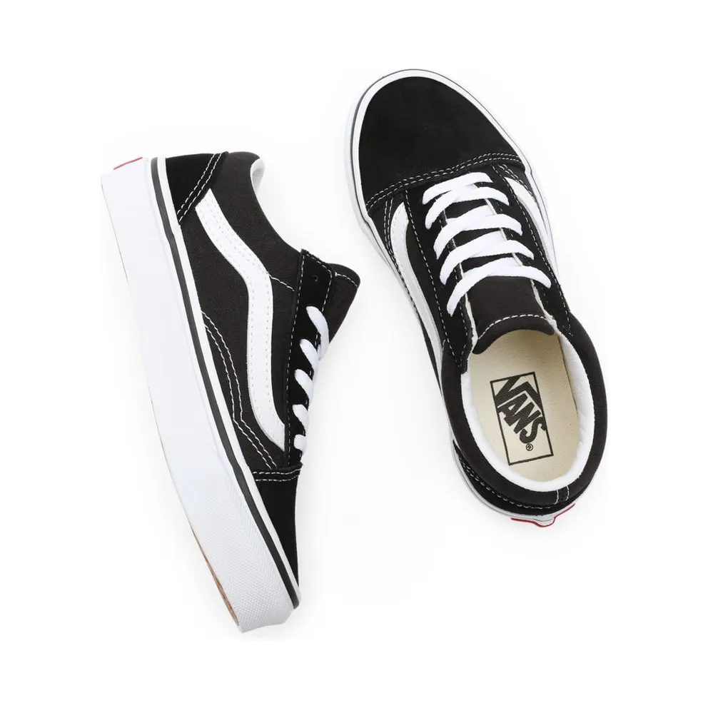 Vans Old Skool Black White (PS) Black/White (VN000W9T6BT)