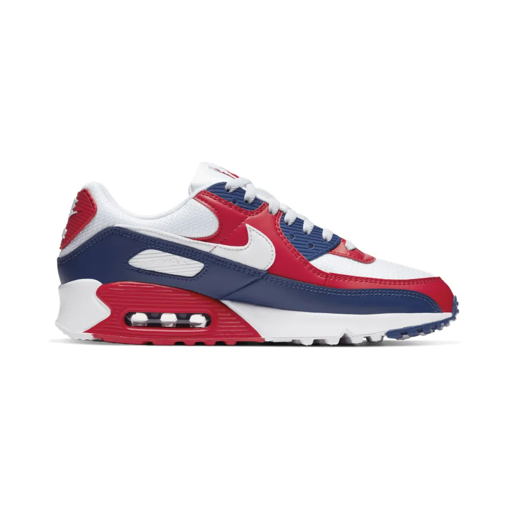 Nike Air Max 90 USA (2020) White/Red-Royal (CW5456-100)