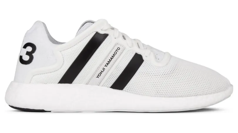 Y3 Run Boost White Black