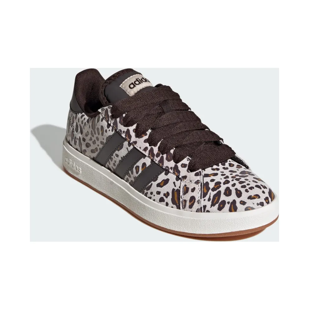 adidas Grand Court Base 00s “Crystal Linen / Aurora Coffee / Core White” (KI3331)