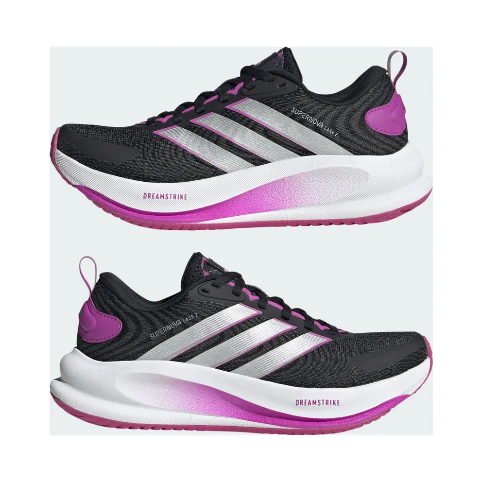 Adidas ADIDAS MINECRAFT SUPERNOVA EASE 2 Junior Running Shoes Core Black / Silver Metallic / Purple Burst (KJ9657)
