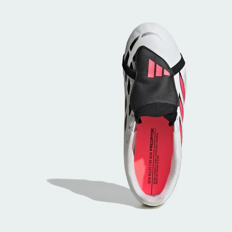 adidas Predator Club Fold-over Tongue Firm Ground / Multi Ground Football Boots Kids “Cloud White / Solar Turbo / Core Black” (KJ6728)