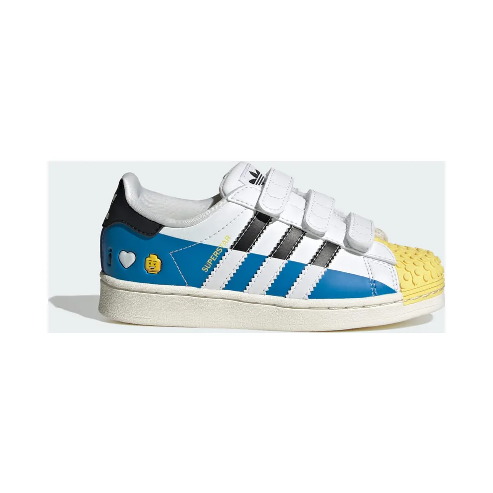 adidas Superstar x LEGO® Kids Cloud White / Core Black / Bright Blue (IF2911)