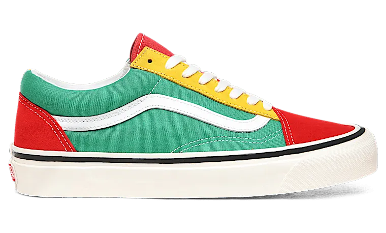 Vans Old Skool 36 DX ‘Red Emerald Yellow’ Red/Emerald/Yellow (VN0A38G2XFM)