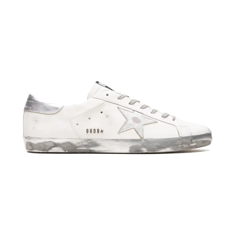 Golden Goose Super-Star mit laminiertem Stern und Lasche – White (GMF00101F000314)