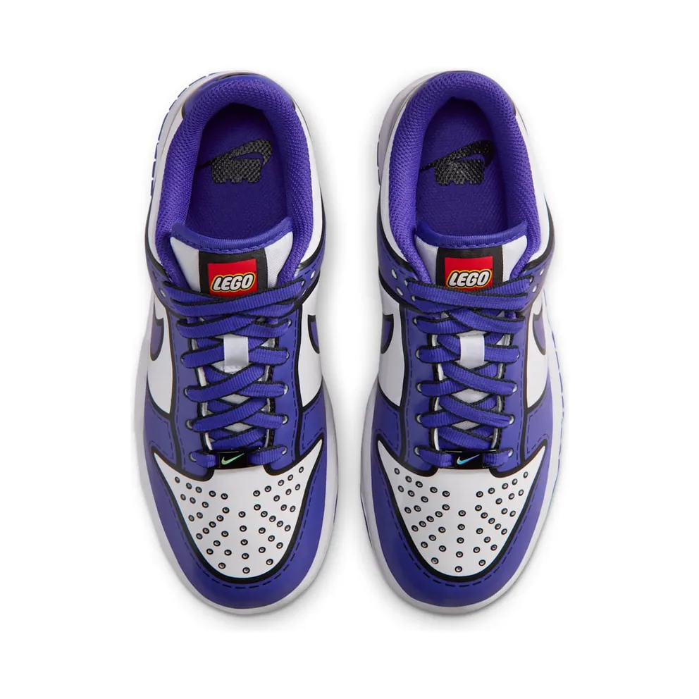 LEGO x Nike Dunk Low – “White / Rush Red / Tour Yellow / Bright Concord” (IF2117-102)