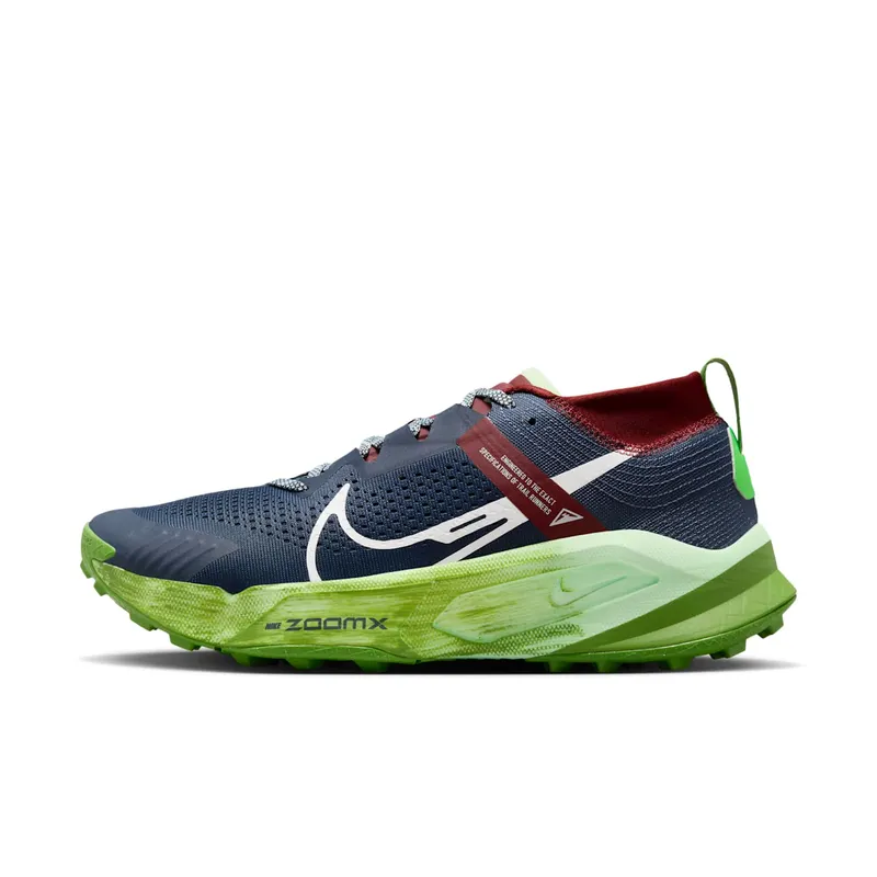 Nike ZoomX Zegama Thunder Blue Chlorophyll Dark Team Red Summit White (DH0623-403)