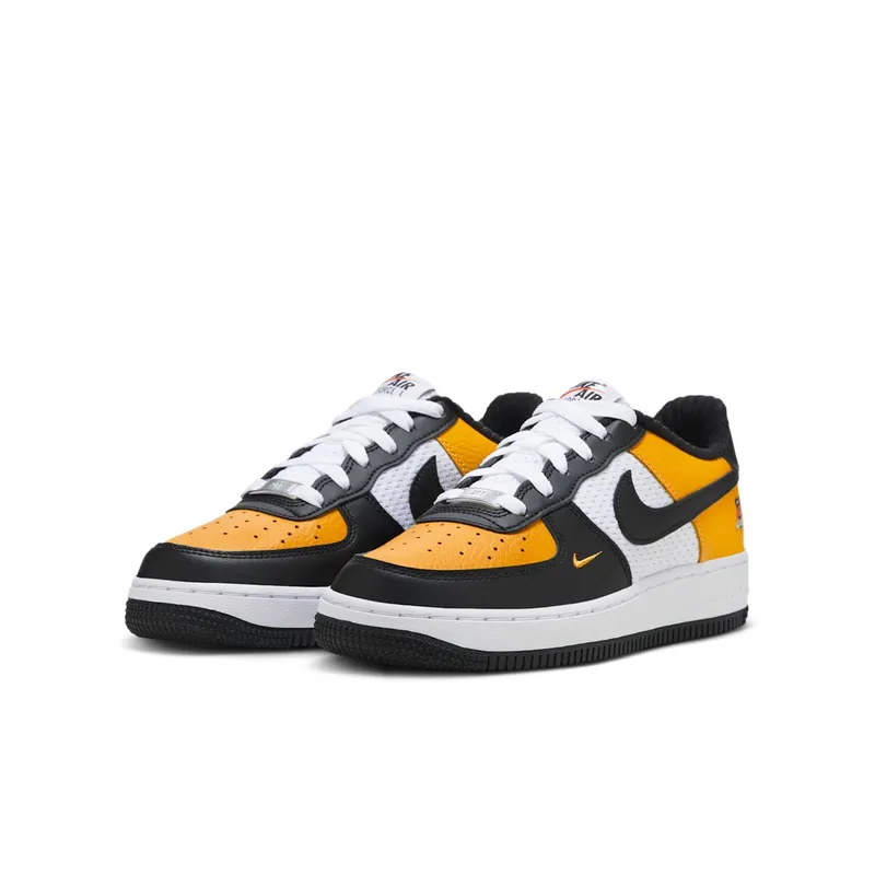 Nike Air Force 1 Low Black Gold Jersey Mesh (DQ7779-700)
