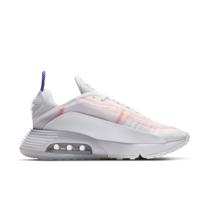 Nike Air Max 2090 White Flash Crimson Racer Blue (W) White/Flash Crimson-Metallic Silver-Racer Blue (CT1290-100)