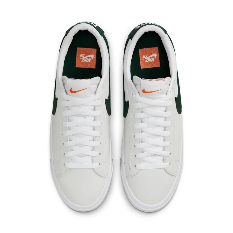 Nike SB Zoom Blazer Low GT “Orange Label – White / Pro Green” (DR9099-100)