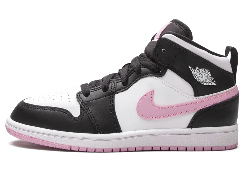 Jordan 1 Mid White Black Light Arctic Pink (PS) (640737 103)