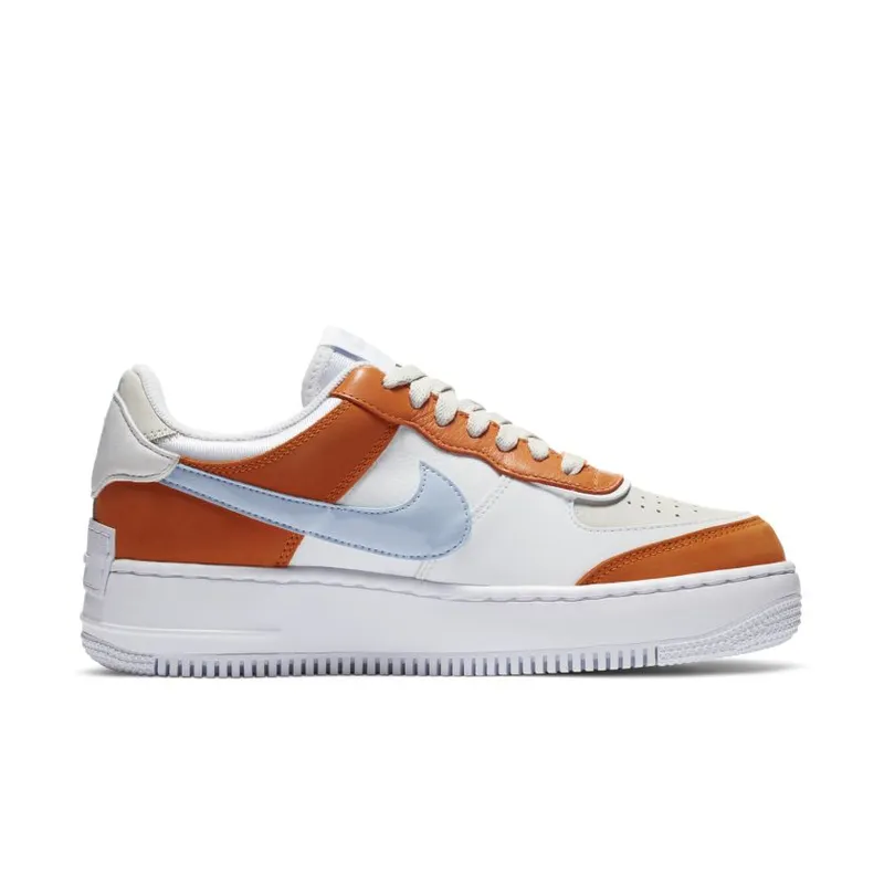 Nike Air Force 1 Shadow White Dark Orange (2020) (CZ0365-100)