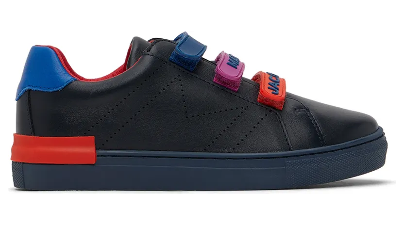 Marc Jacobs Kids Black Rubber Strap Sneakers (W29055)