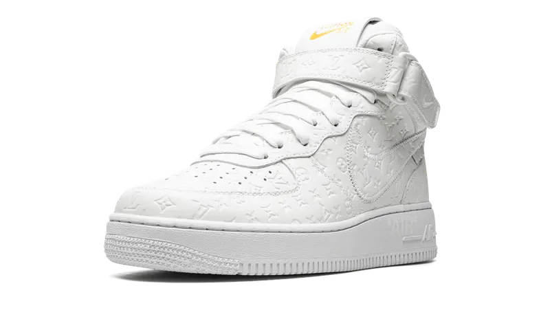 Nike Louis Vuitton Air Force 1 Mid “Virgil Abloh – White/White” (1A9V90)
