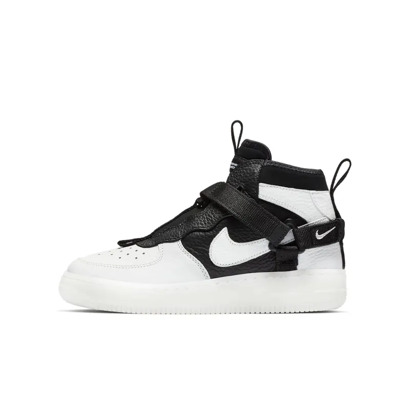 Nike Air Force 1 Utility Mid Orca (GS) Off White/Black-White (AQ3693-100)