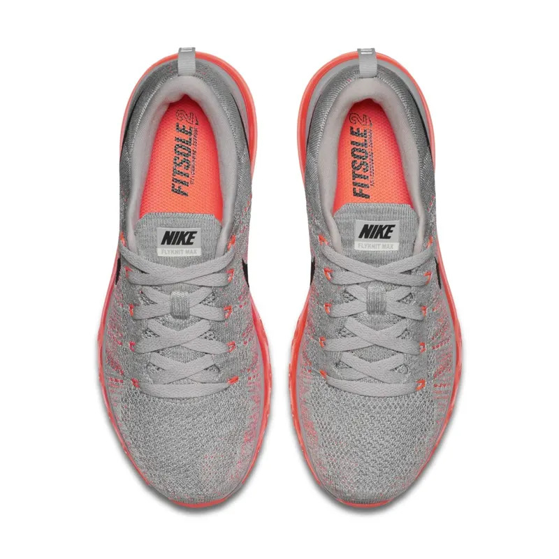 Nike WMNS Flyknit Air Max Ash Hyper Orange (2016) (620659-508)