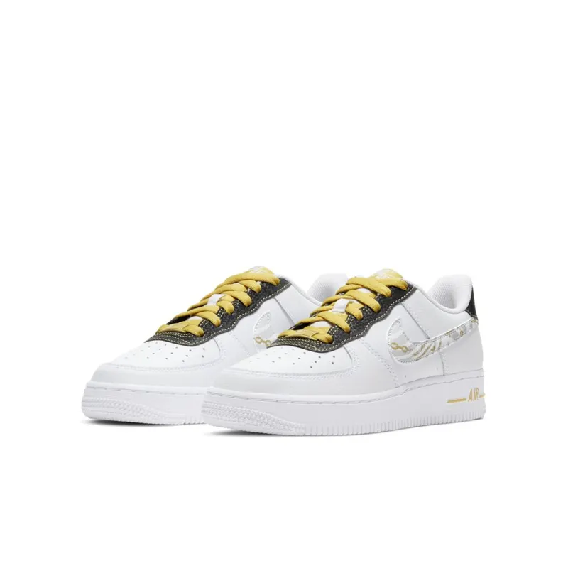 Nike Air Force 1 Low Gold Link Zebra (GS) (DH5480-100)