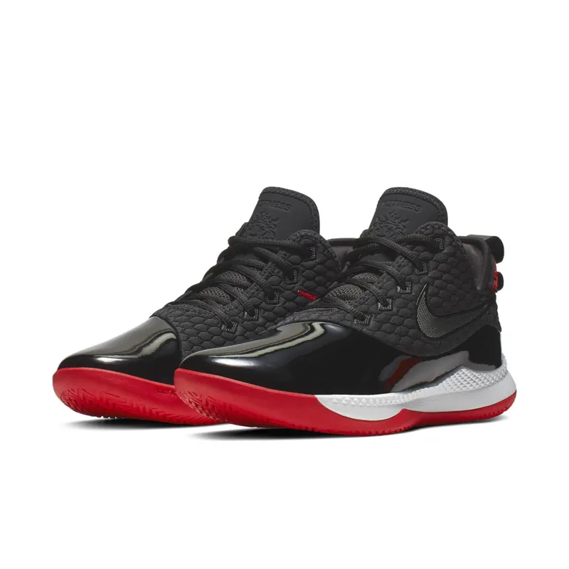 Nike Lebron Witness 3 PRM Black Black/White-University Red-Black (BQ9819-001)