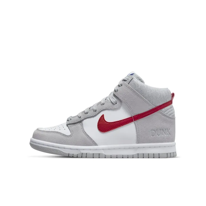 Nike Dunk High Athletic Club Grey Red (GS) (DH9750-001)