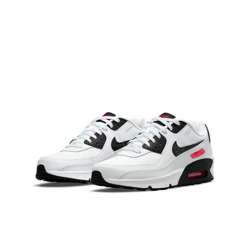 Nike Air Max 90 LTR White Black Red (DH2605-100)