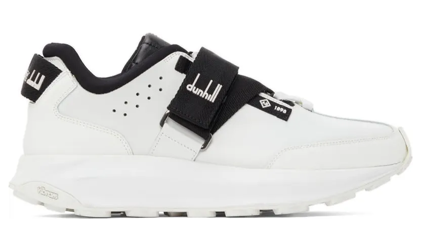Dunhill White & Black Aerial Strap Sneakers (DU21F1338B5100)