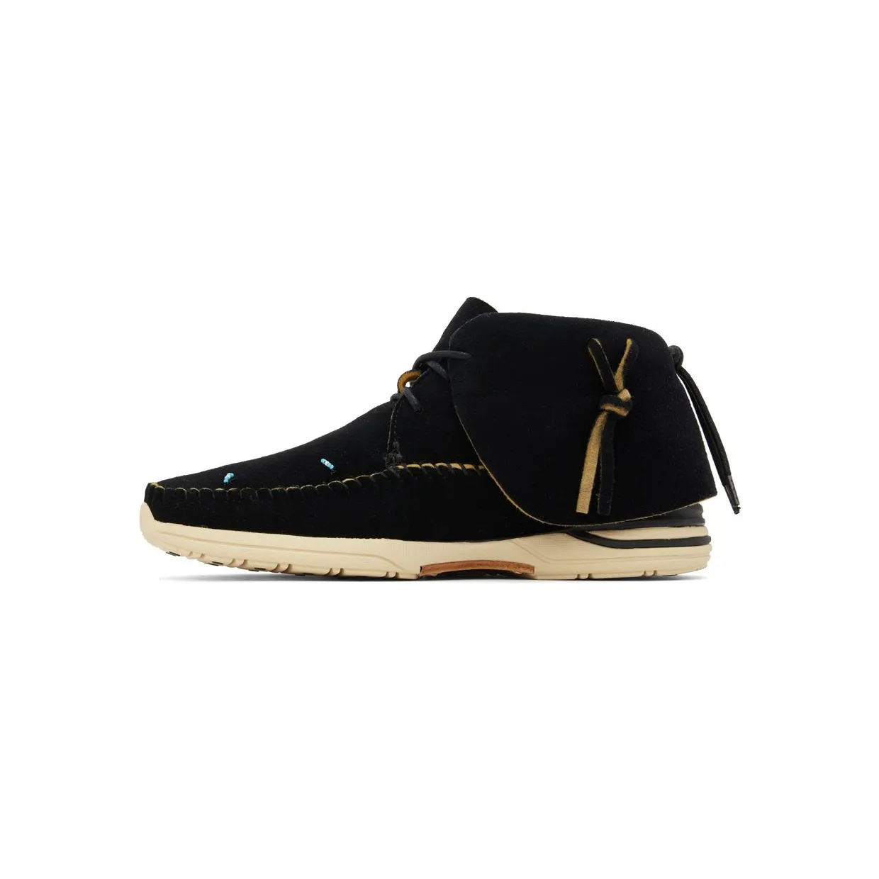 Visvim Beige Lhamo Folk Sneakers (0122102002003) (3)
