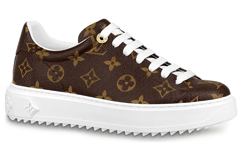 Louis Vuitton Time Out Monogram Leather Cacao Brown White (W) (1A8FJR)