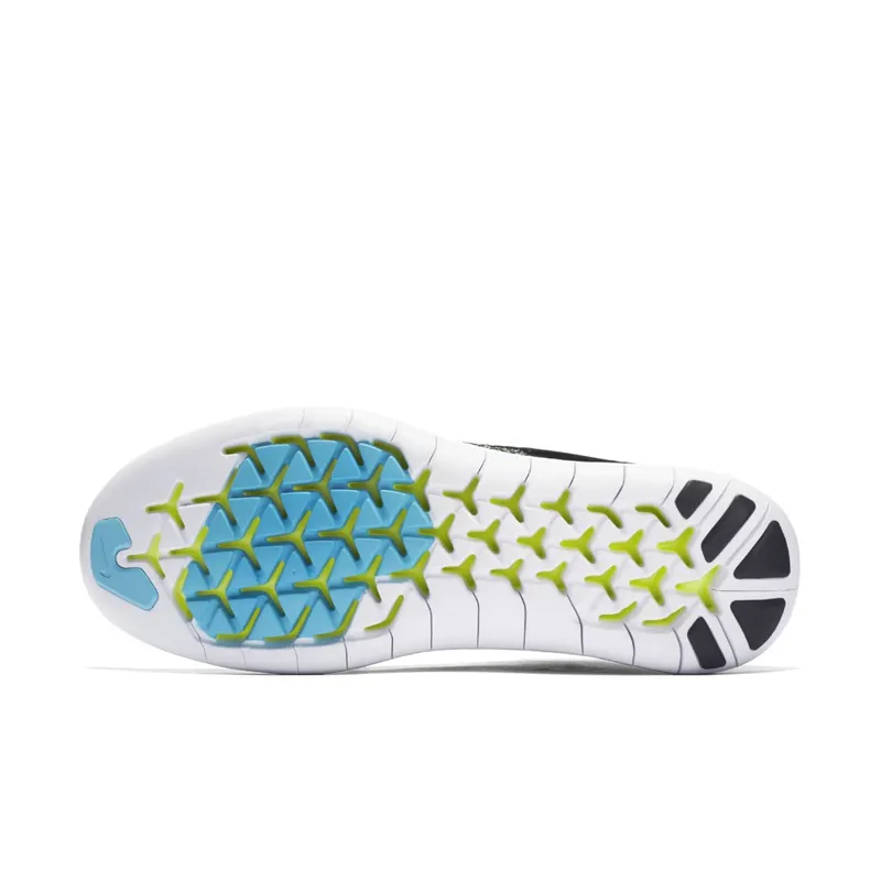 Nike Free RN Motion Flyknit 2017 Multi-Color Black/Chlorine Blue-Volt-White (880845-004)