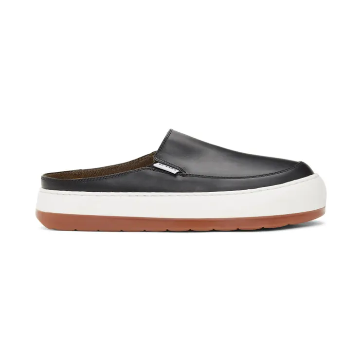 Sunnei Black Leather Dreamy Sabot Sneakers (DSS01BLACK)