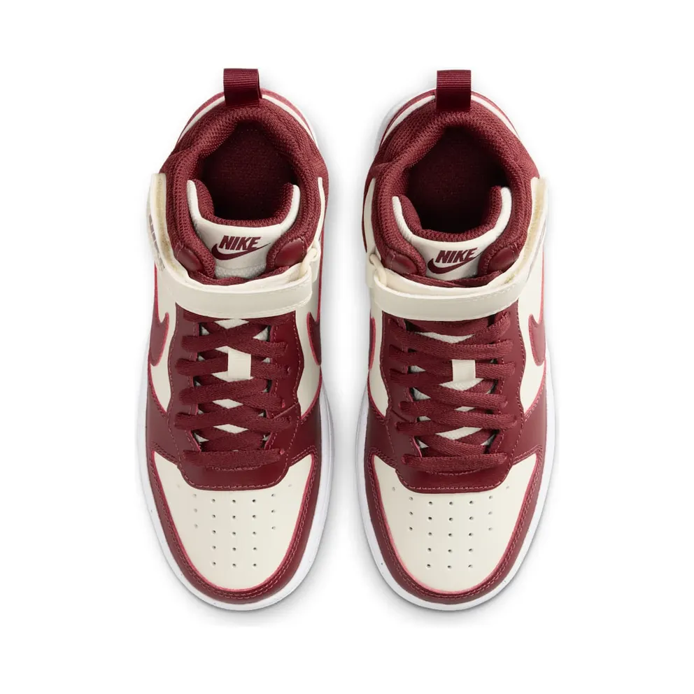 Nike Court Borough Mid 2 Soft Pearl Dark Team Red (CD7782-013)