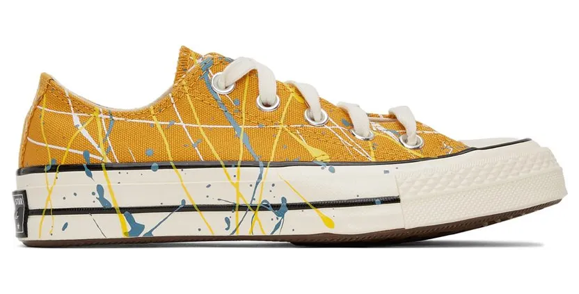 Converse Archive Paint Splatter Chuck 70 Low Top Sunflower Gold/egret (170804C)
