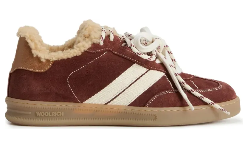 Woolrich Double met contrasterende hak “Brown” (CMWFFO2514FRUWFASM)