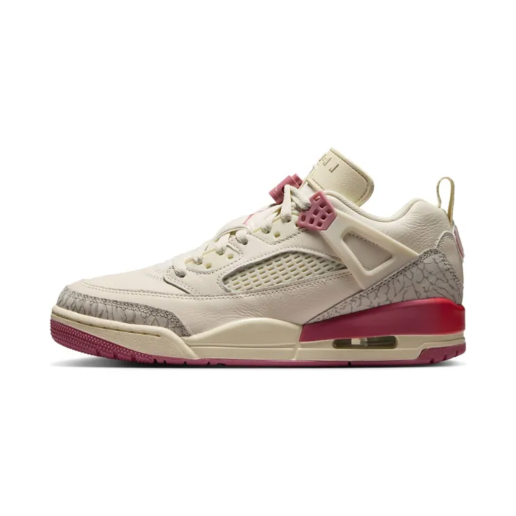 Jordan Spiz’ike Low – “Pale Ivory / Track Red / Coconut Milk / Desert Berry” (IR1836-103)