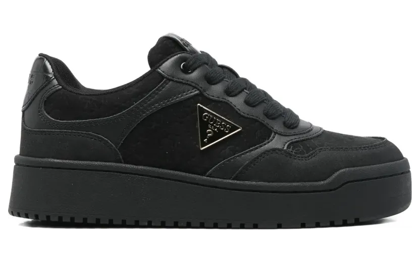 GUESS USA Miram9 Sneakers mit Logo-Schild – Schwarz (FLFMR9ELE12BLACK)