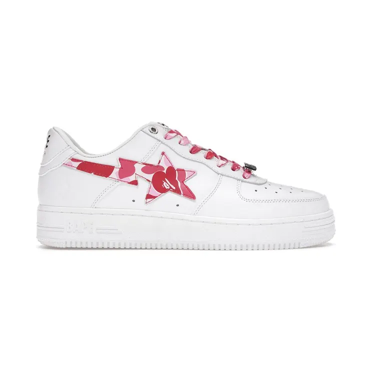 A Bathing Ape Bape Sta Low White ABC Camo Pink (2021) (1H20191045-PNK)