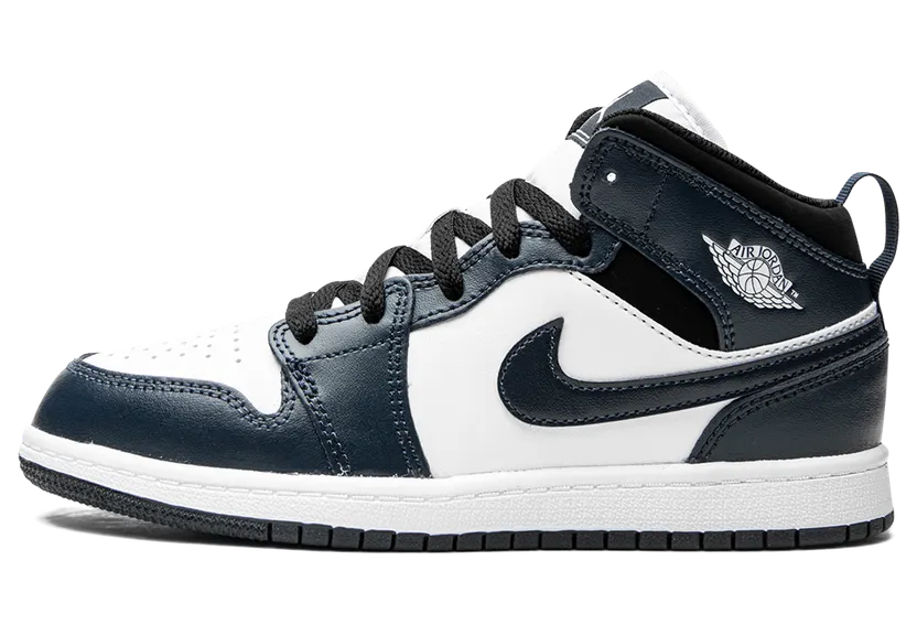 Air Jordan 1 Mid Armor Navy (PS) – “Armor Navy / Black / White” (640734-411)