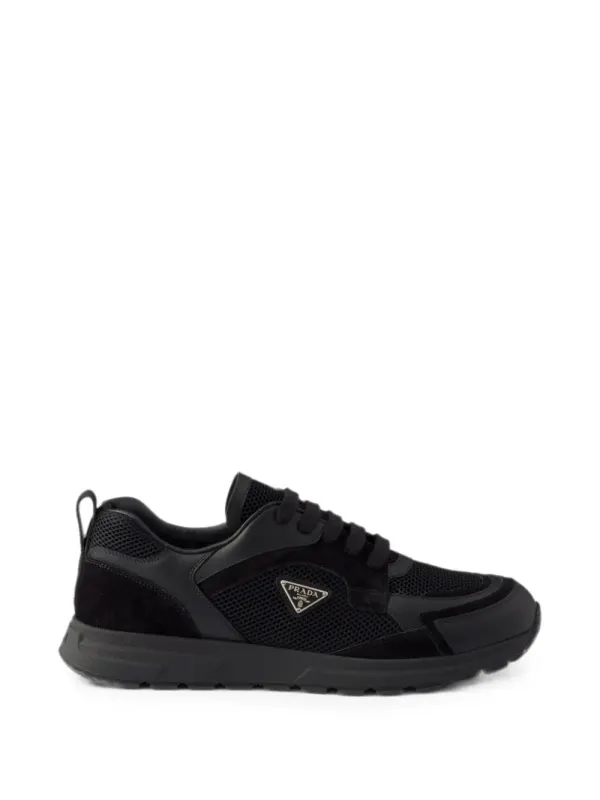 Prada Prax Sneakers aus Leder und Stoff – Schwarz (2EE489FG0003ZQD)