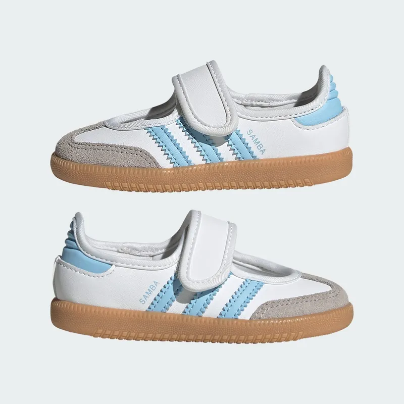Adidas SAMBA JANE Shoes Cloud White / Clear Sky / Gum (JQ9322)