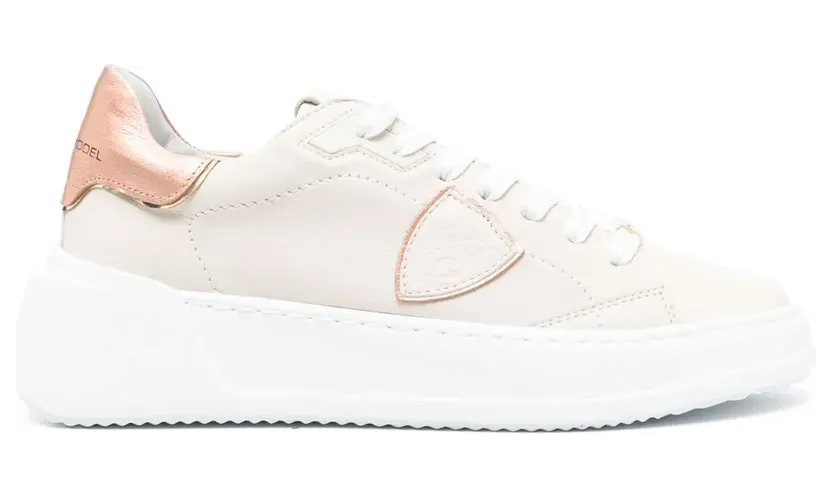 Philippe Model Paris Tres Temple low-top sneakers – Beige (BJLDWM03)