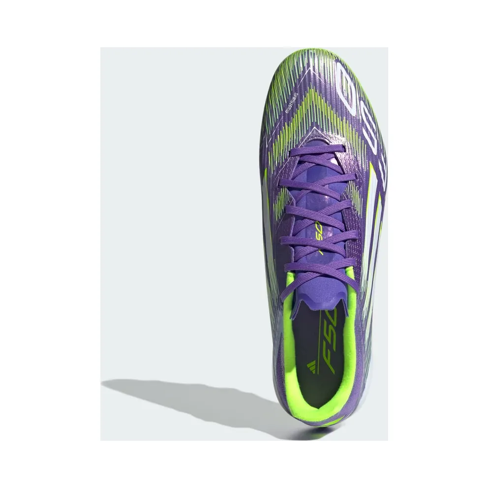 adidas F50 League 2g/3g Artificial Grass Boots “Purple Rush / Cloud White / Lucid Lemon” (JH7740)