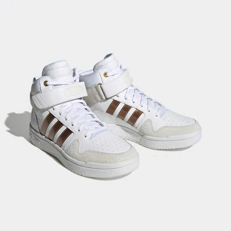 Adidas Postmove Mid Cloudfoam Super Lifestyle Basketball Classic Cloud White / Cloud White / Matte Gold (H06137)