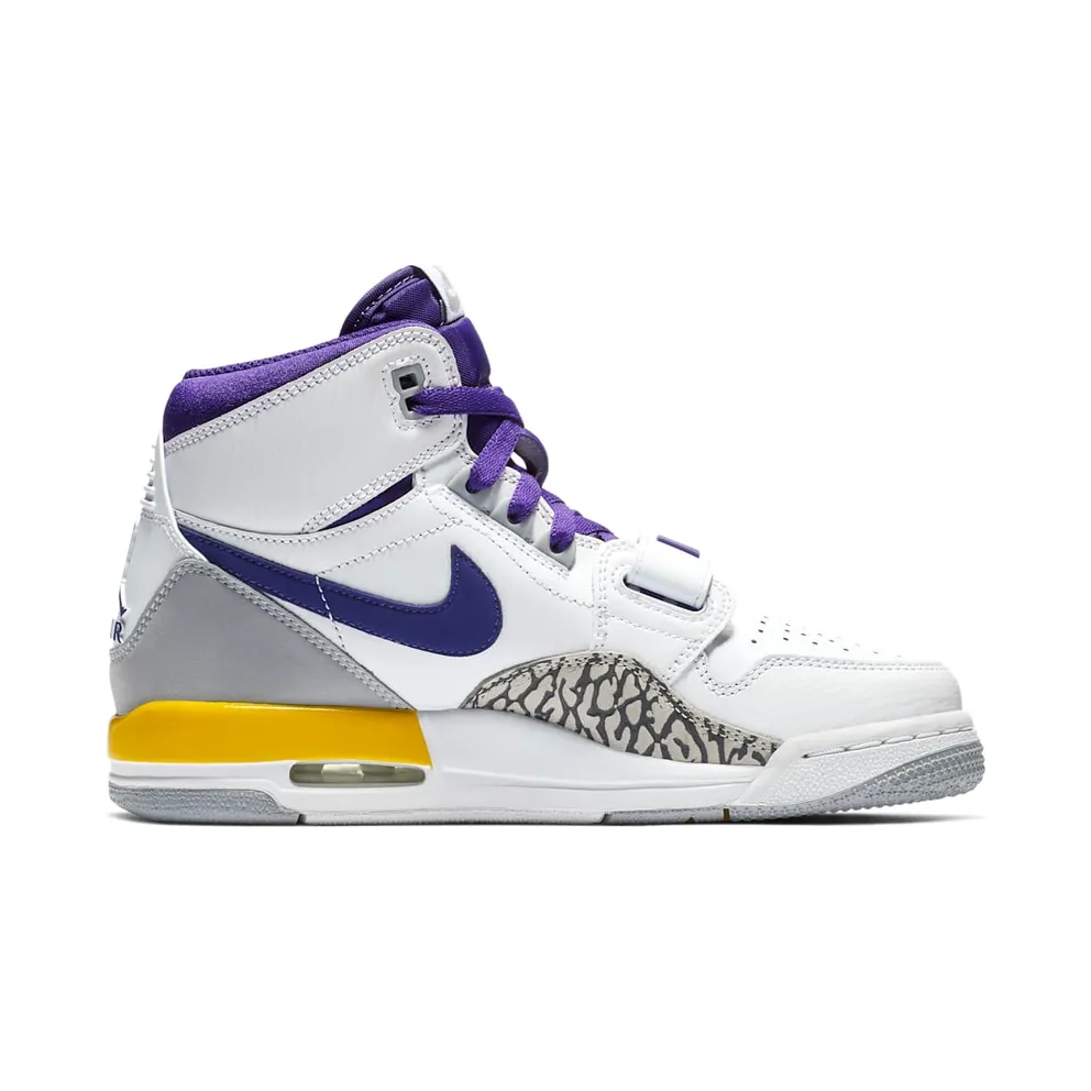 Jordan Legacy 312 Lakers (GS) White/Field Purple-Amarillo (AT4040-157)