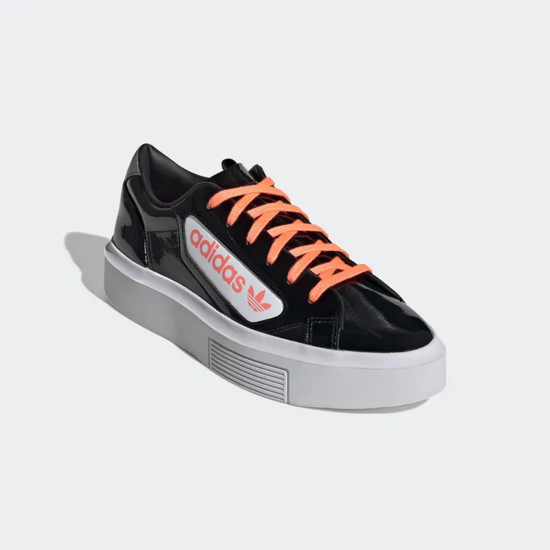 adidas Sleek Super Core Black (W) Core Black/Signal Coral/Crystal White (EF4954)