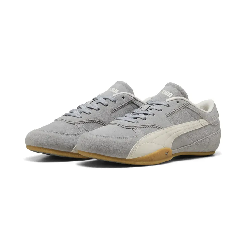 Puma Bella Mina Suède “Gray Echo / Gum” (407671_02)