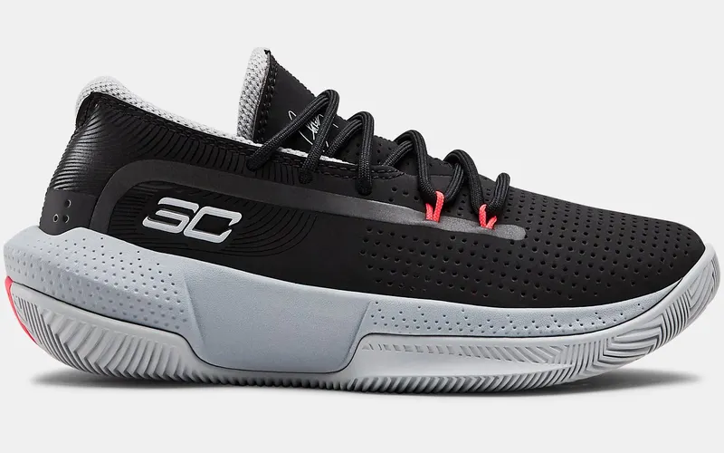 Under Armour Curry 3Zer0 3 Black Grey (PS) Black/Mod Gray-Halo Gray (3022118-001)